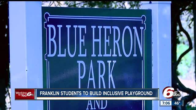 Inclusive playground project for children coming to Franklin