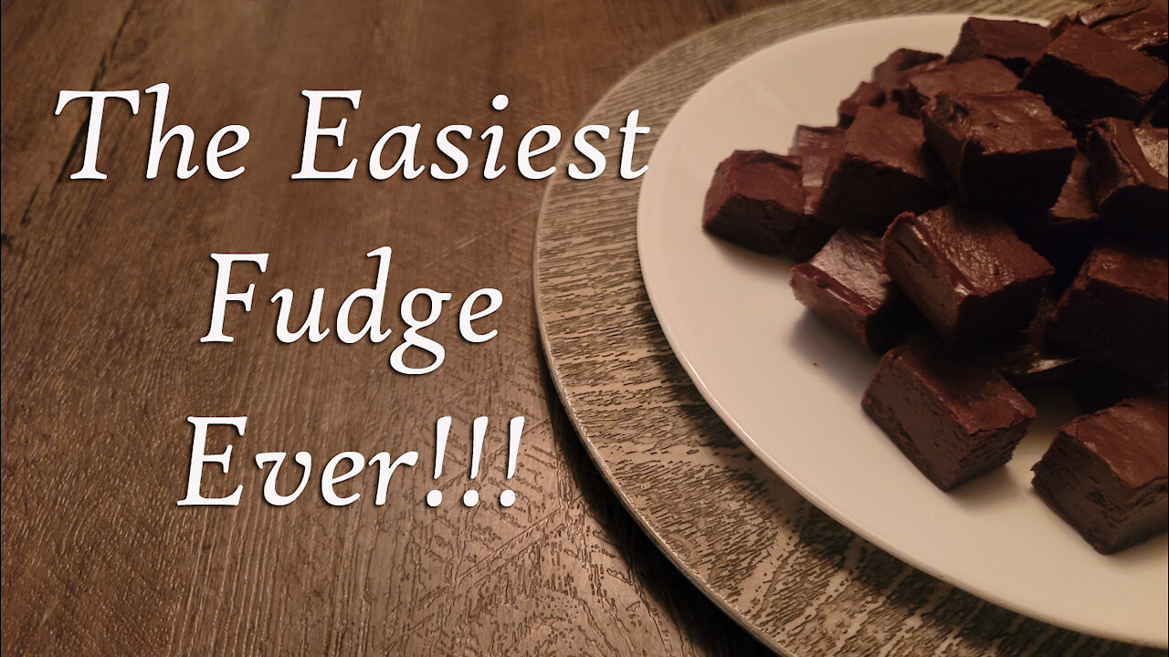 No Fail Chocolate Fudge ~ 3 Simple Ingredients ~ Holiday