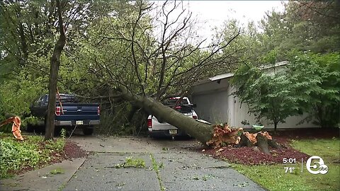 Confirmed EF1 tornado on Cleveland's East Side damaged trees, church roof