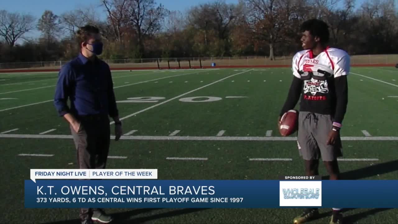 FNL Player of the Week: KT Owens, Central High School