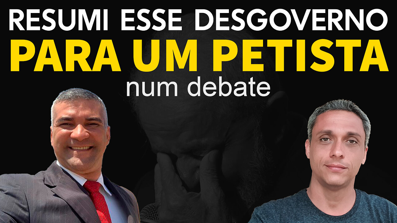 Resumindo a catástrofe do governo LULA em um debate com petista