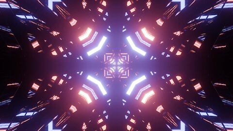 FREE background video vj loop | cool reflection glass tunnel