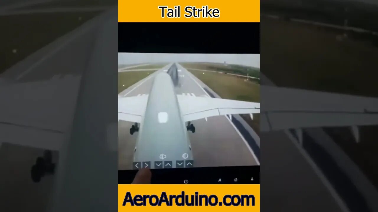 Passenger Captures Airbus A350 #Aircraft Tail Strike #Aviation #AeroArduino #Flying