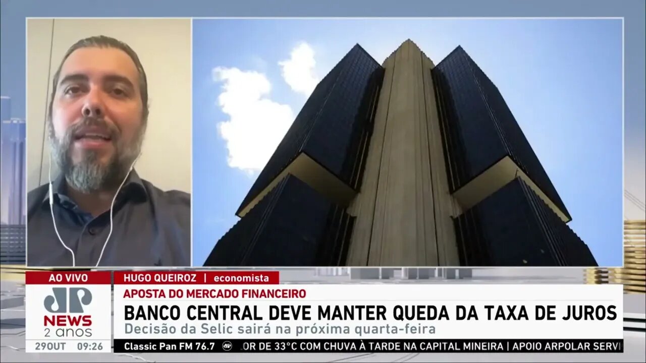 “Indicadores caminham para manutenção do ritmo de queda de 0,75% do juros”, analisa economista