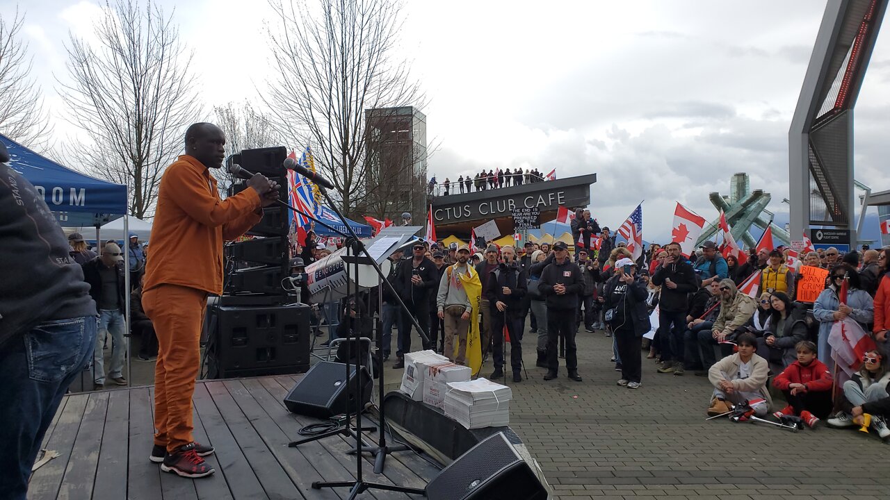 Vancouver Super Protest Jamal Walk Across Canada Speech