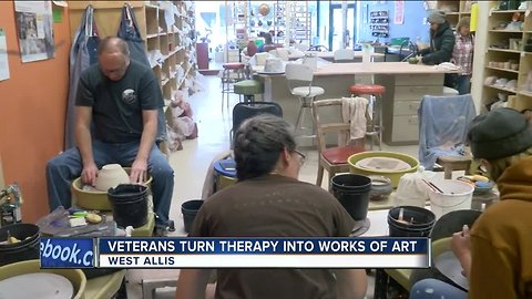 Veterans use pottery as form of therapy