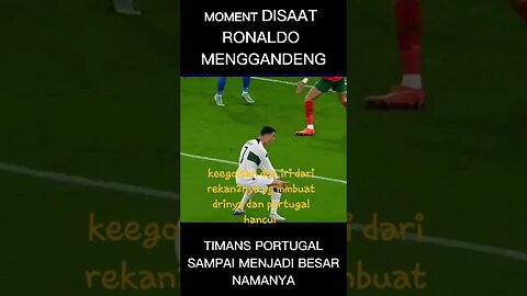 MOMENT CRISTIANO RONALDO MENGGENDONG TIMNAS PORTUGAL #shorts