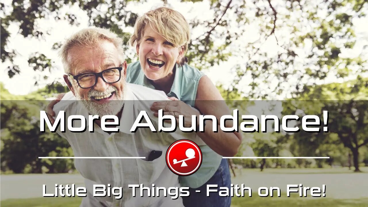 MORE ABUNDANCE! - Daily Devotional - Little Big Things