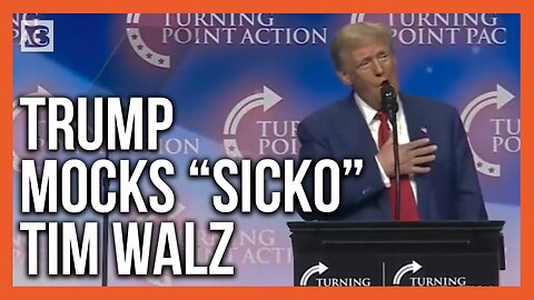 "She Got Herself the Worst Person Possible" -- Trump Roasts Kamala's "Weird Dude" VP Pick Tim Walz"