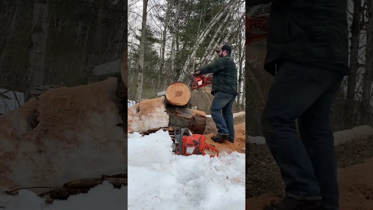Husqvarna 371xp ported muffler pt1