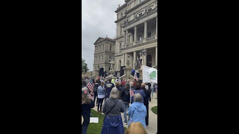 Lansing, MI Pledge of Allegiance @ Election Integrity Rally