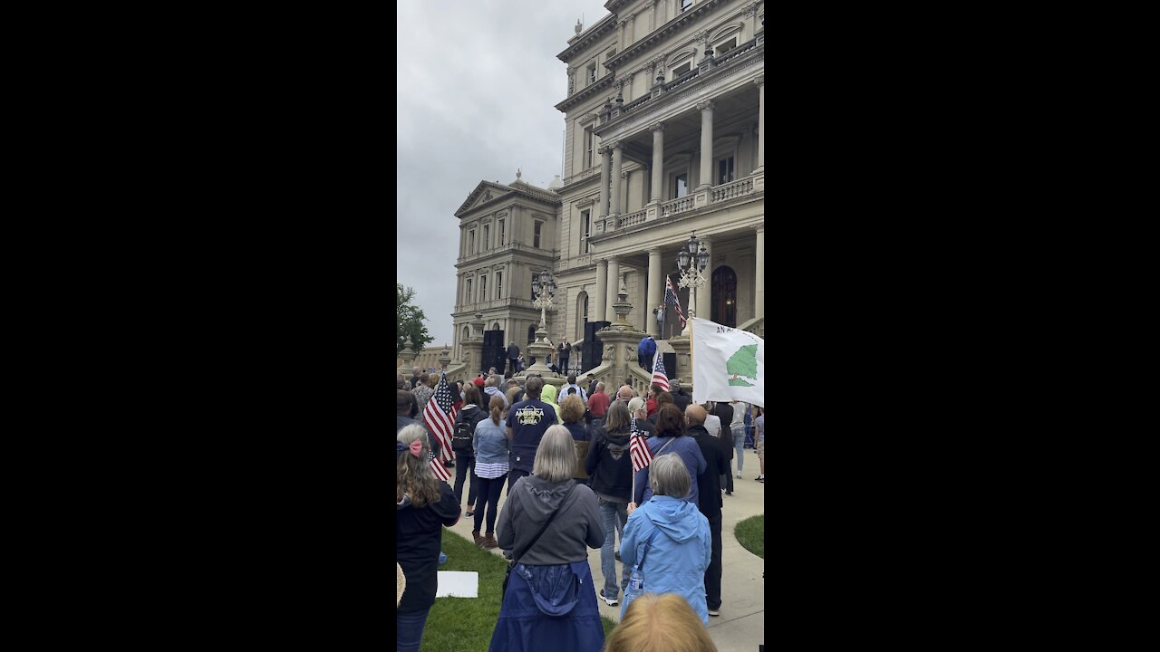 Lansing, MI Pledge of Allegiance @ Election Integrity Rally