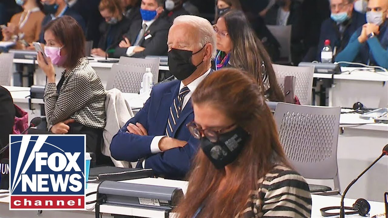 #Foxnews Biden appears to fall asleep during COP26 Climate Summit remarks