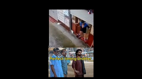 the man save himself from flood