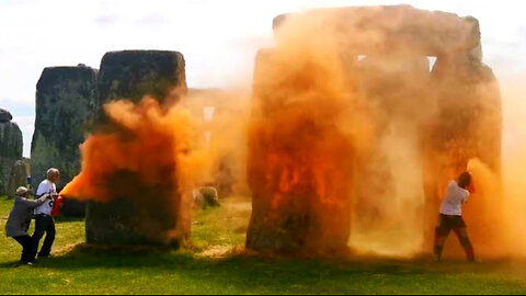 Climate Protest at Stonehenge