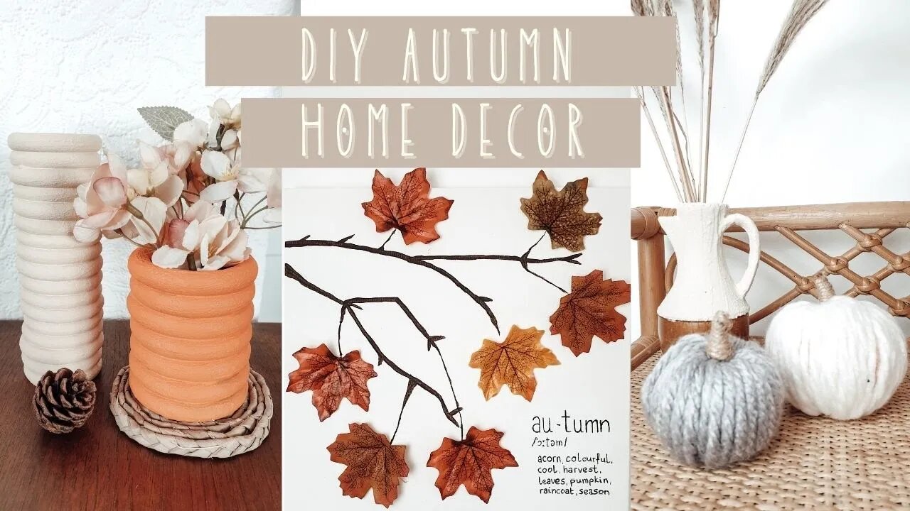 DIY Autumn/ Fall Cozy Room Decor Ideas | Super Easy and Budget Friendly