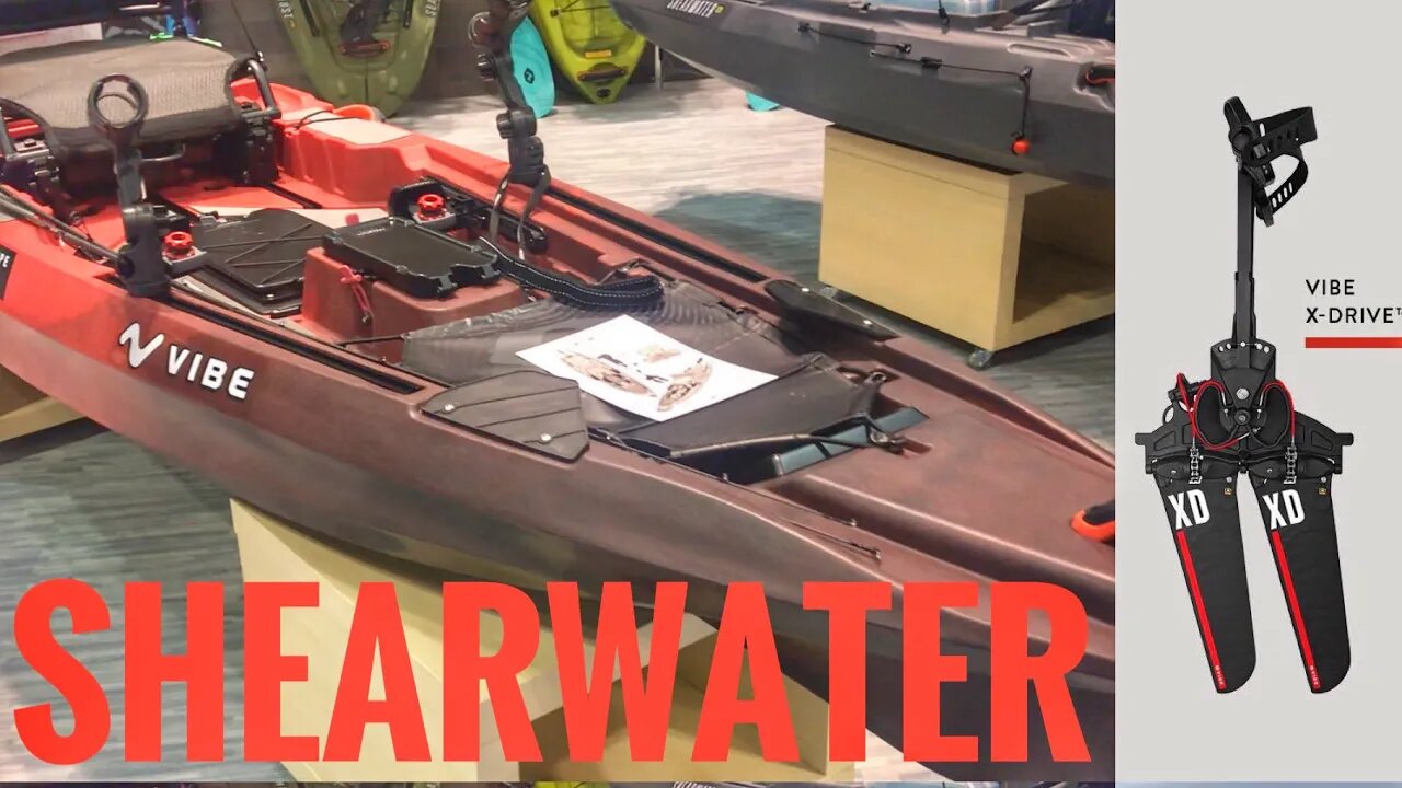 2019 Vibe Shearwater 125 - Pedal Paddle Jet Motor