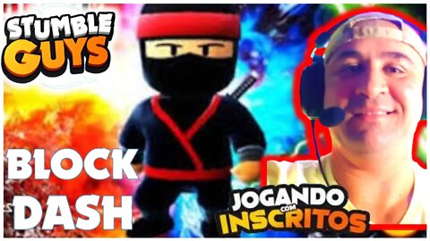 🏆 STUMBLE GUYS AO VIVO 🔥 EM BUSCA DA COROA PERDIDA | SALINHA COM OS CRIA 👑🏆 ZERANDO O BLOCK DASH 🔥