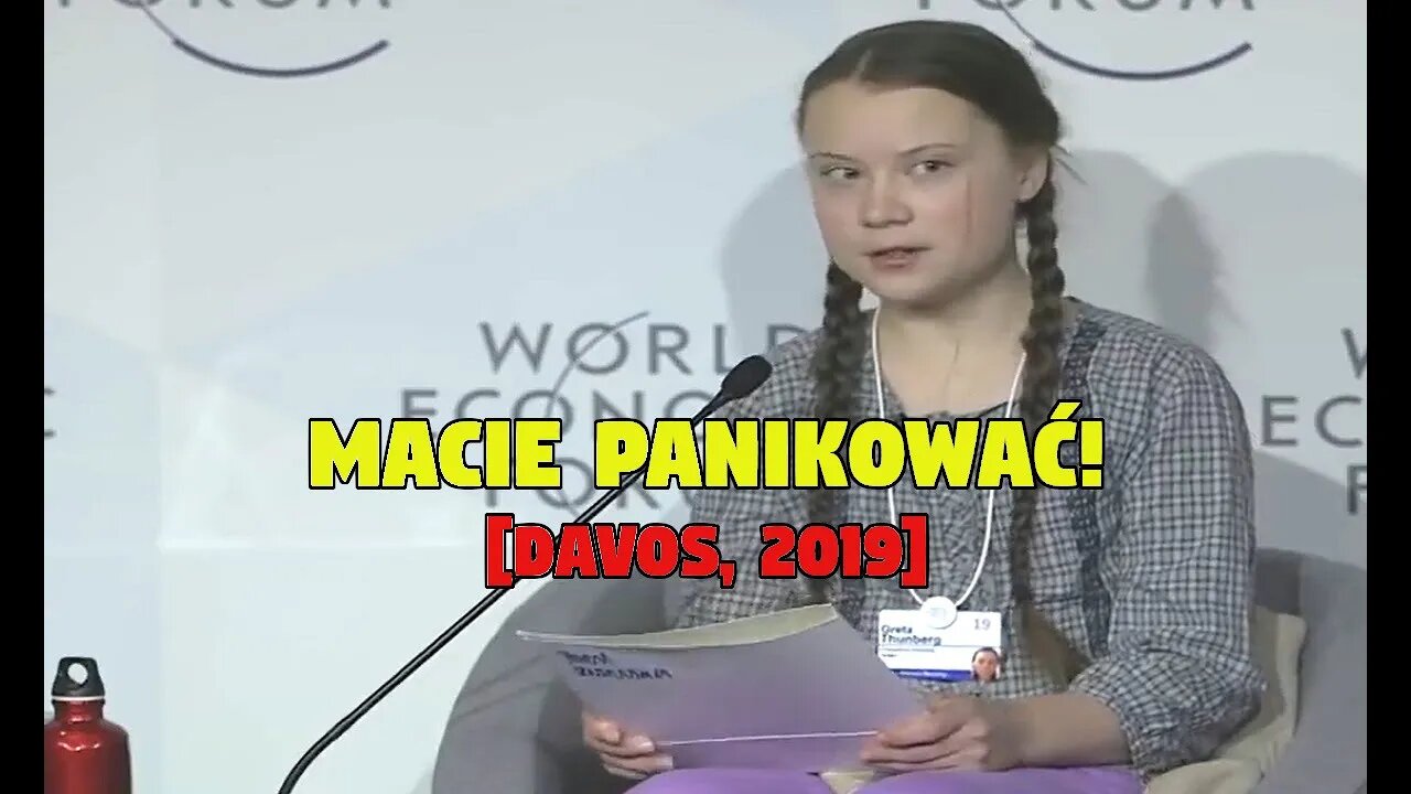 Macie panikować - Greta Thunberg w Davos, 2019 [napisy PL]