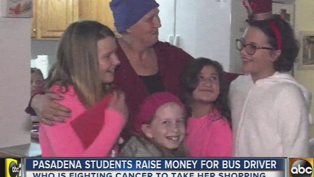 Pasadena students raise money for bus driver who's fighting cancer