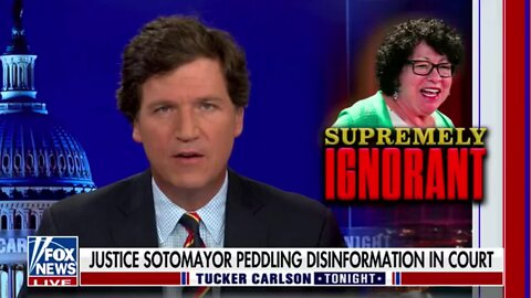 Patriot News Outlet | Tucker Carlson Savages Justice Sotomayor For Spreading Covid Lies