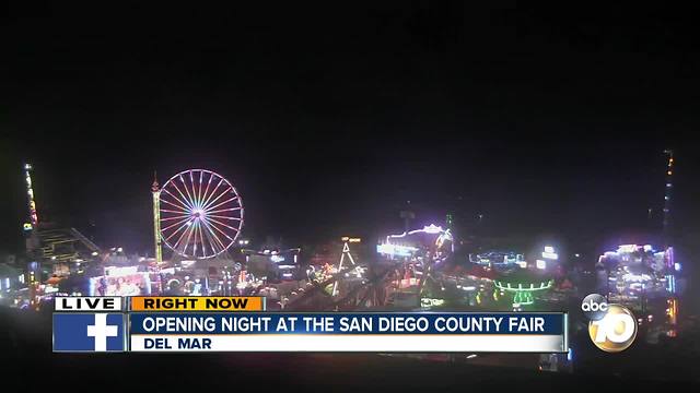 Opening night at the San Diego County Fair