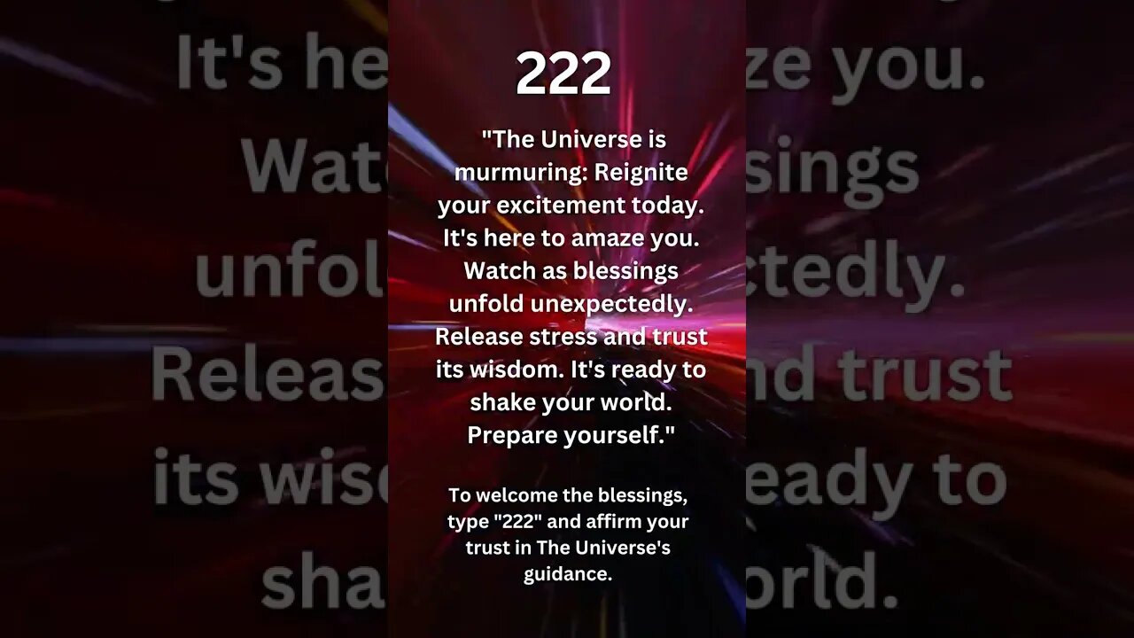 Is the Universe Murmuring Surprises and Wisdom? #angelmessage #numerology #angelnumber222