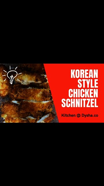 Cooking Korean Style Chicken Schnitzel. Cooking Idea & Inspiration. Dysha Kitchen. #shorts