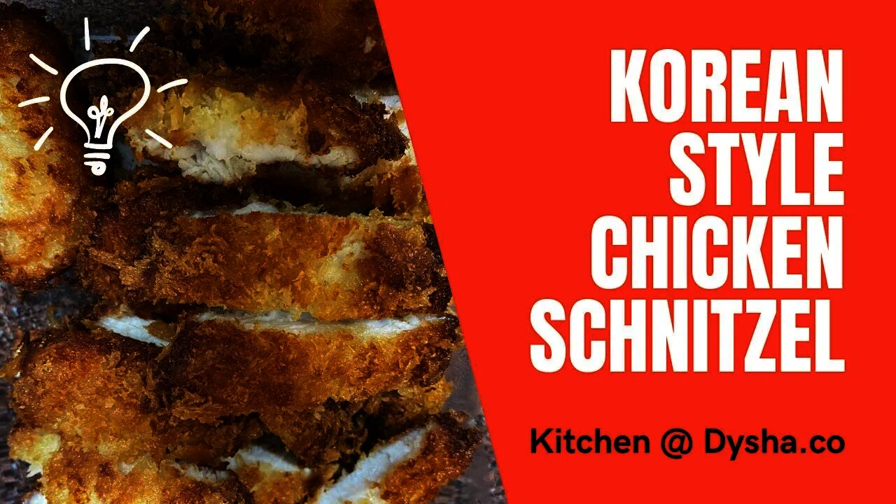 Cooking Korean Style Chicken Schnitzel. Cooking Idea & Inspiration. Dysha Kitchen. #shorts