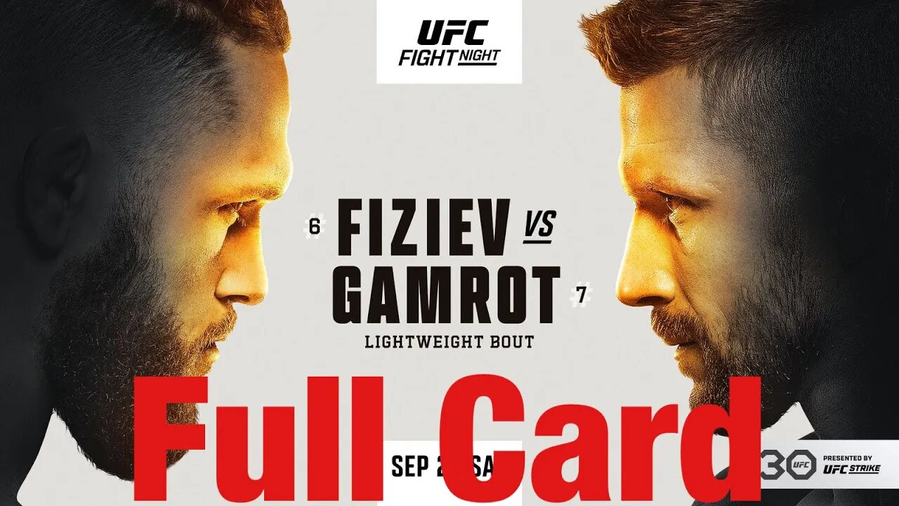 UFC Fight Night Fiziev Vs Gamrot Full Card Prediction