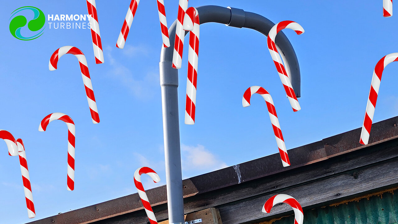 A Rooftop Candy Cane?