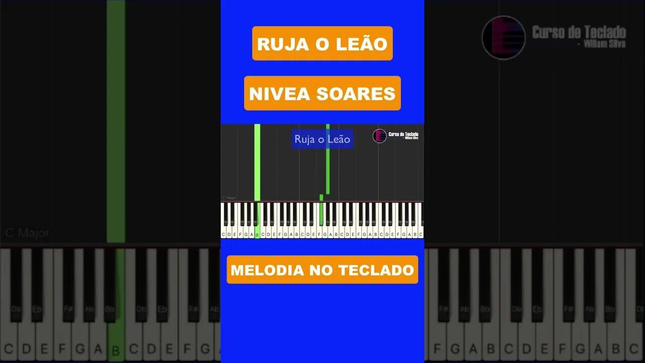 Ruja o Leão - Nívea Soares - Melodia no teclado #auladeteclado