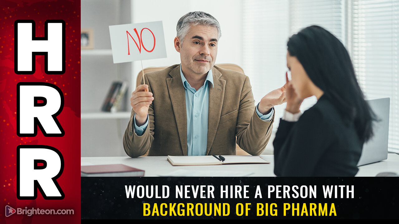 2021 HRR Special Report - You would never hire a person with background of big pharma