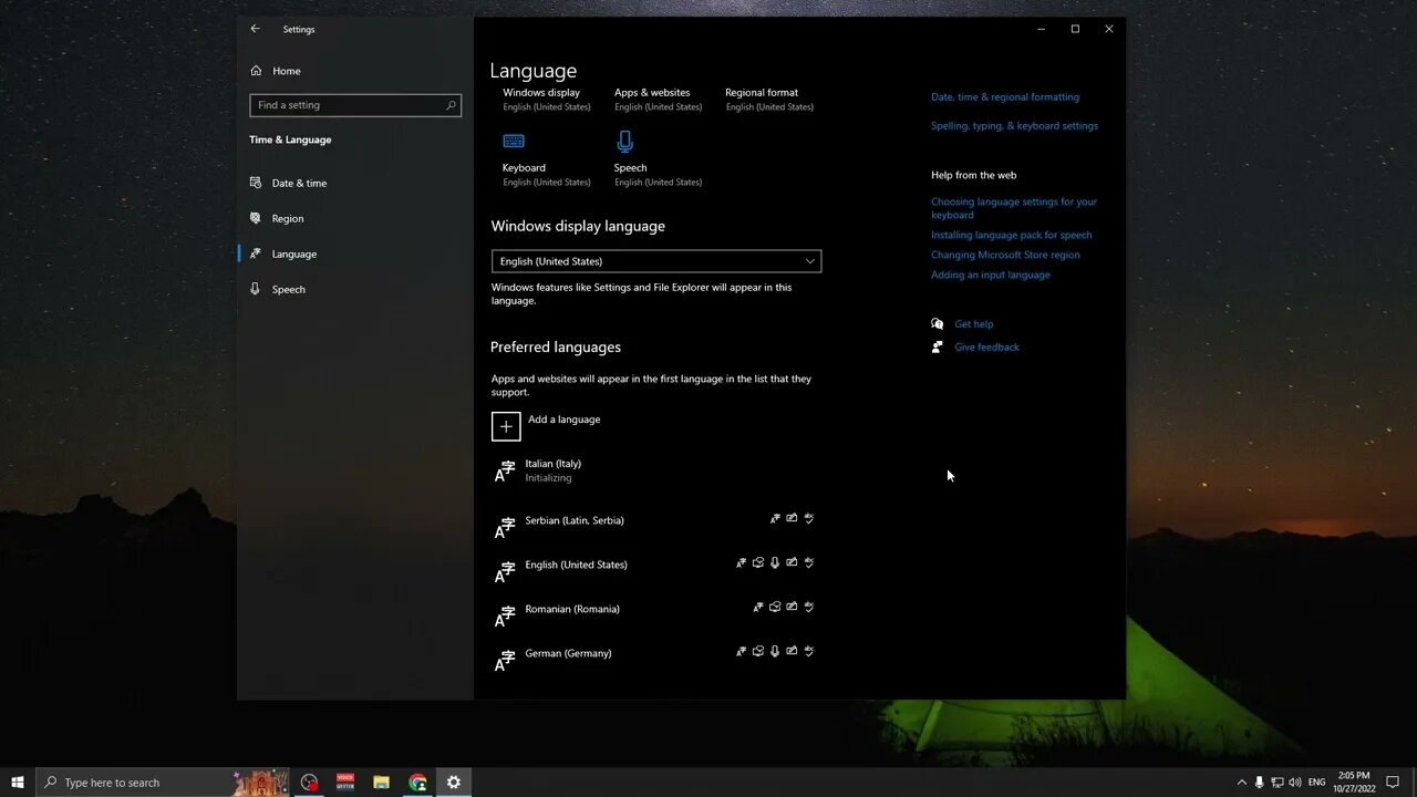 How To Change Language In Windows 10 Operating System