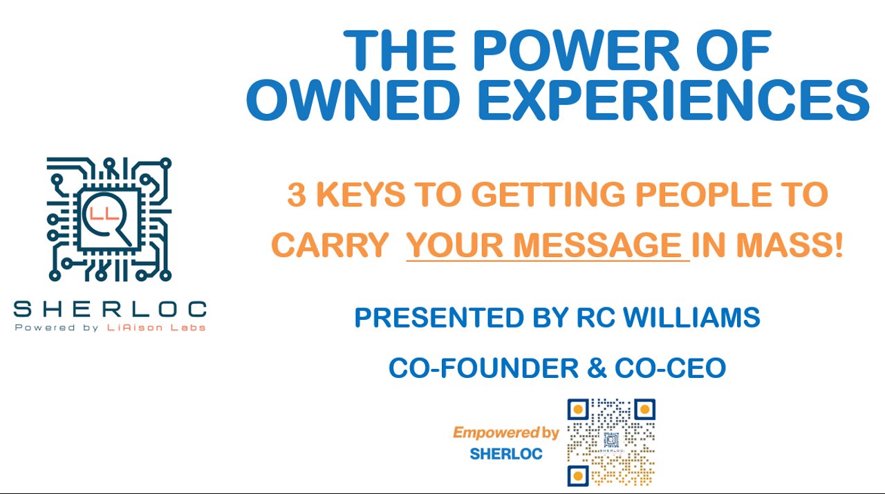 The Power of Owned Experiences - Keynote/Workshop