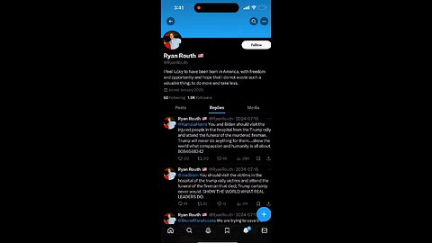 Trump assassin Ryan Wesley Routh's X account was also deleted. You can find the entire archive