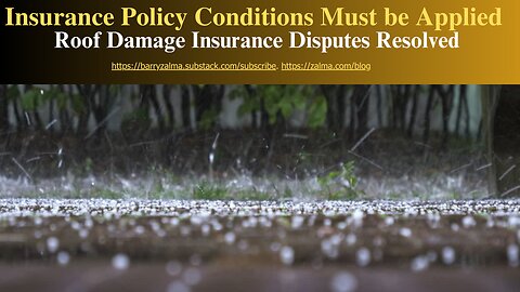 Insurance Policy Conditions Must be Applied