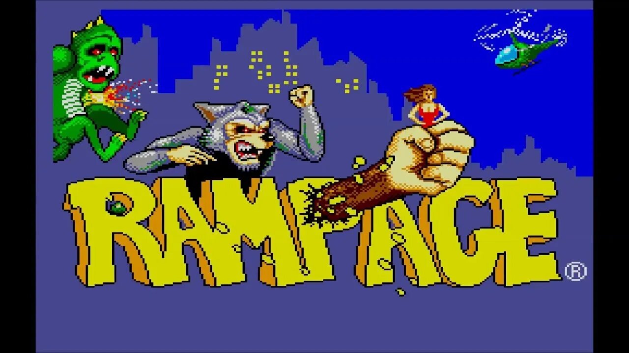 Rampage on Sega Emulator