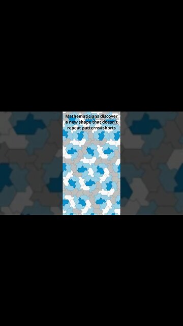 Mathematicians discover a new shape that doesn't repeat patterns #shorts #pattern