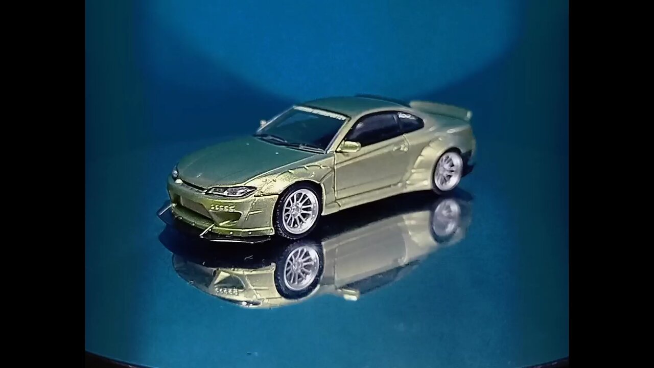 Nissan Silvia S15 diecast Millenium Jade 1:64 scale