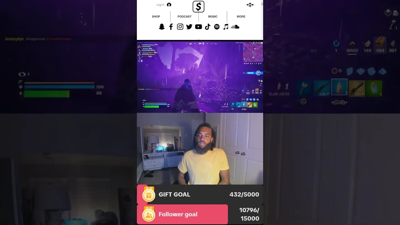 Rock Mercury plays Fortnight on tiktok Live with Rockers and Mercurians #fortnitebattleroyale