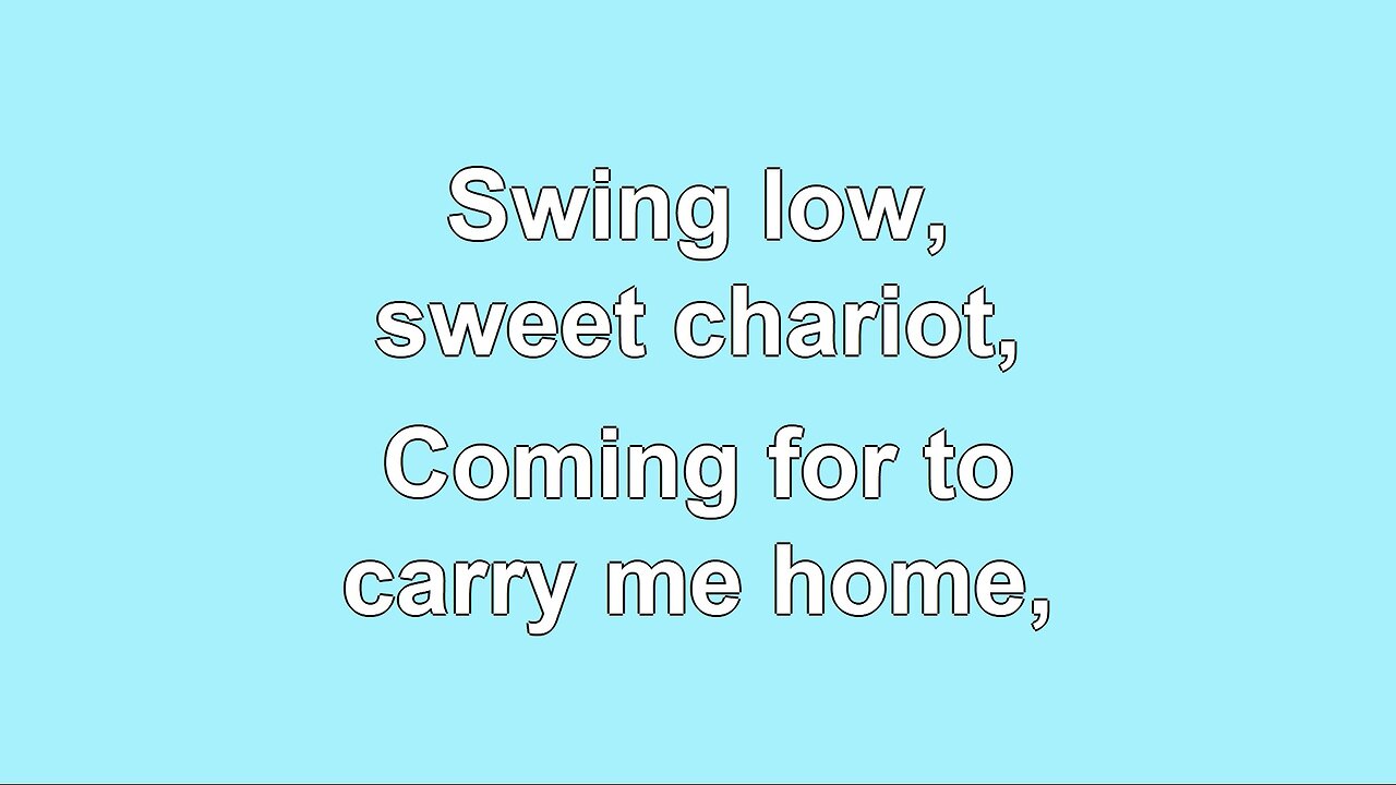 Swing Low Sweet Chariot V1