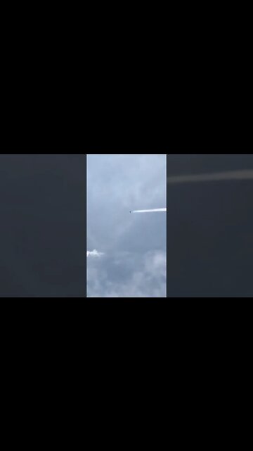 SCIE CHIMICHE si vede il momento esatto in cui il pilota interrompe l'emissione della scia chimica.