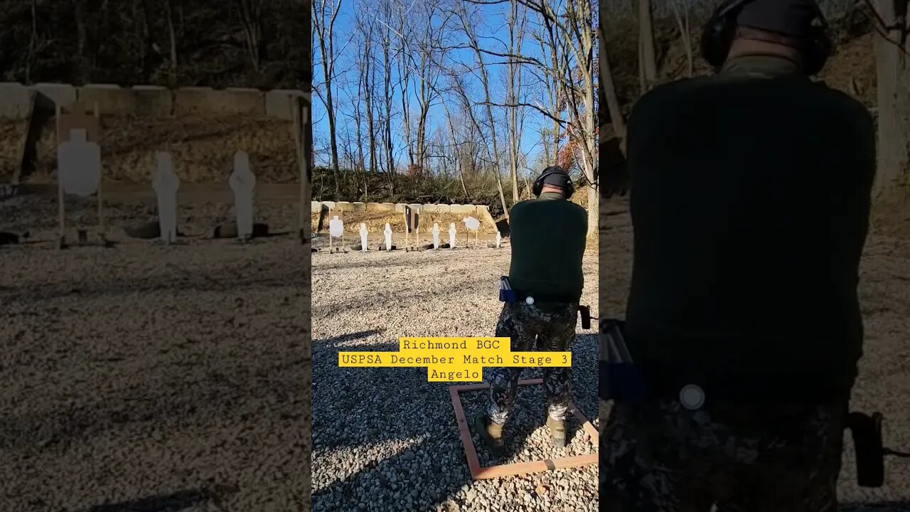 Richmond BGC #uspsa December match Stage 3 Angelo #unloadshowclear #idpa