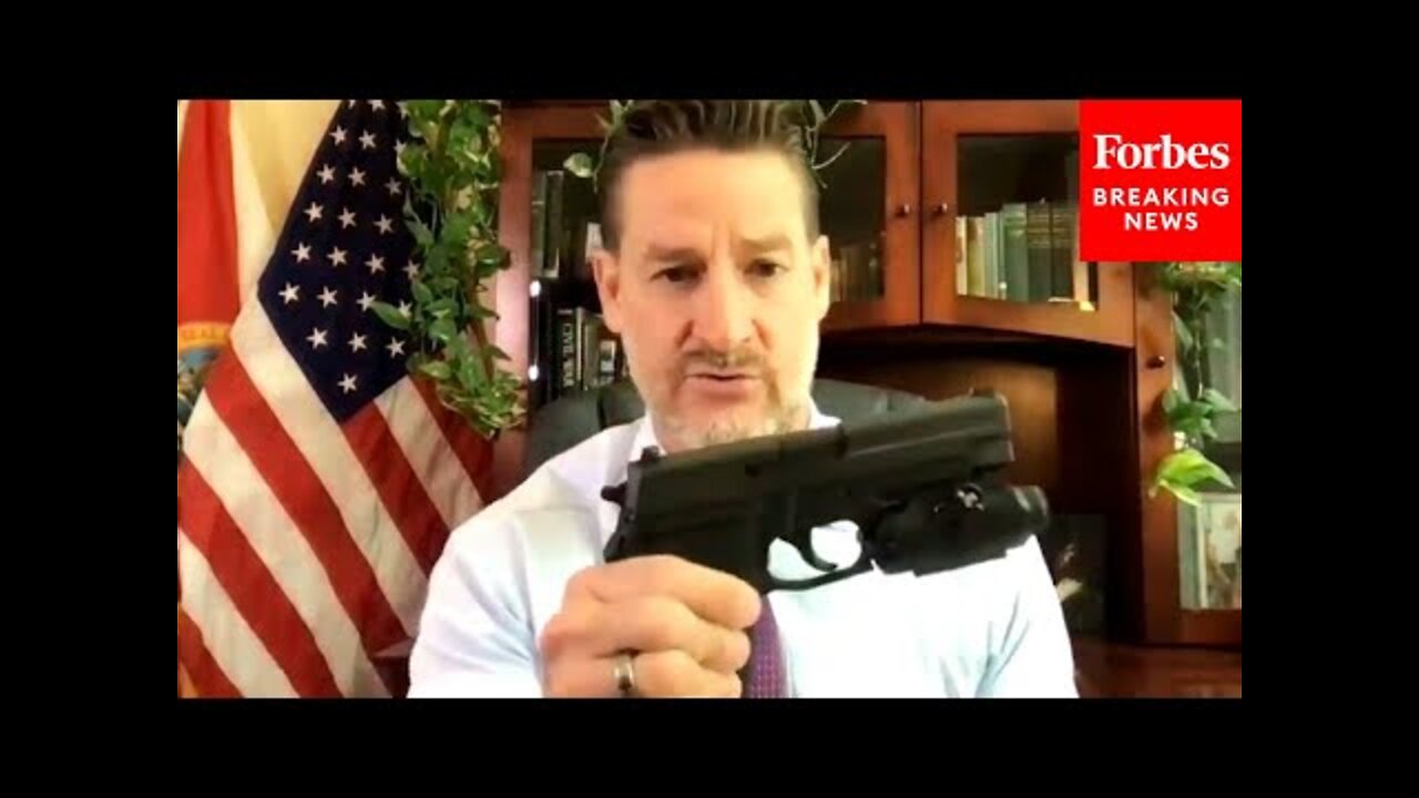 JUST IN Greg Steube Showcases Gun During House Hearing, Slams Dem Gun Control Calls