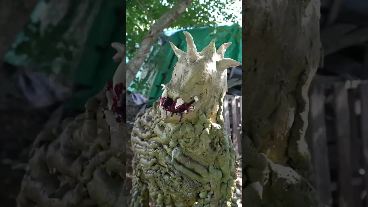 Restoration of the Vine Creature Halloween Yard Haunt Prop #shorts #halloween #homehaunt