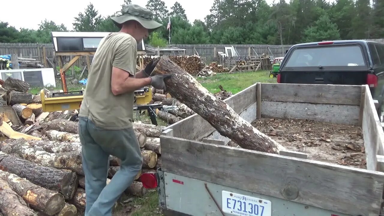 Processing Loads Of Free Pine Firewood For The Homestead