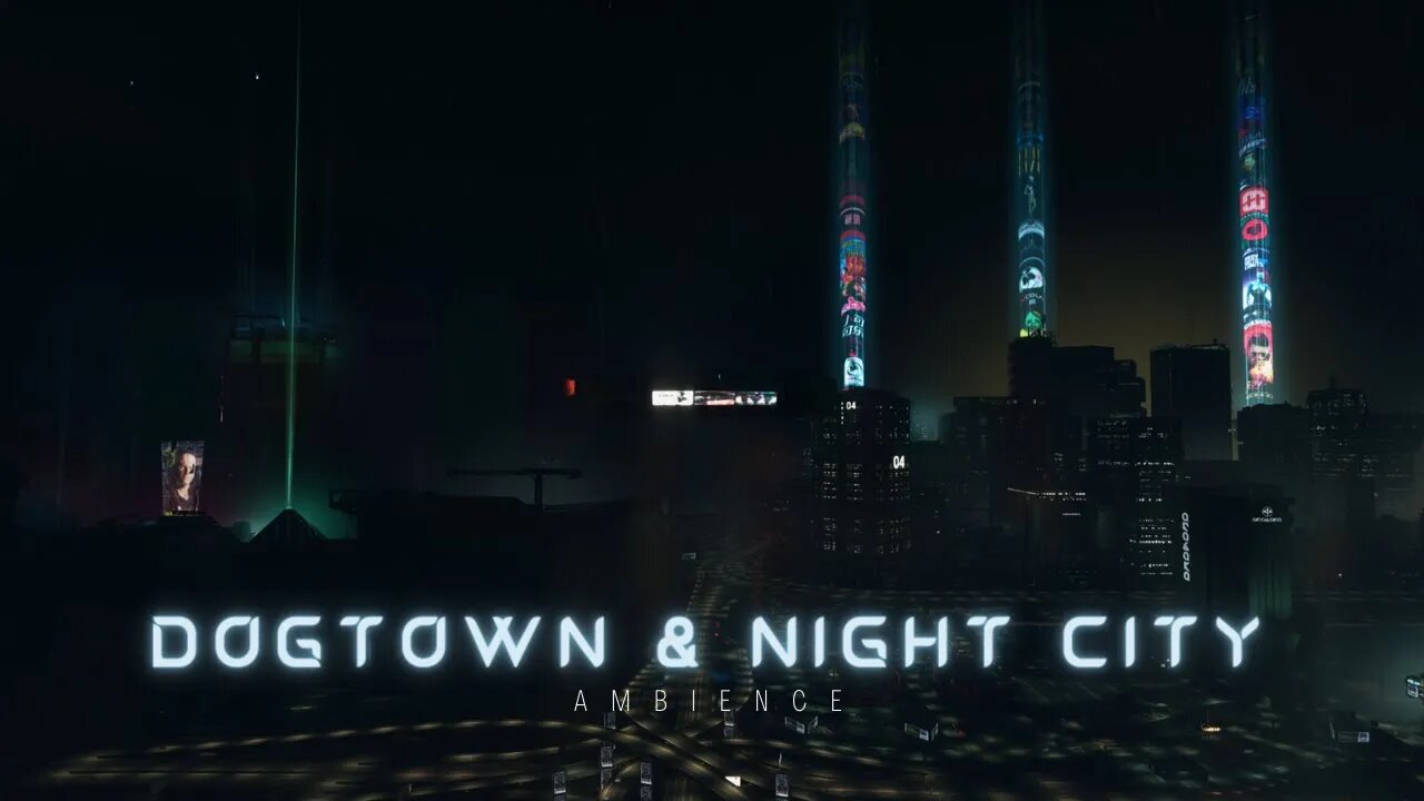Dogtown & Night City rainy Ambience | Cyberpunk 2077