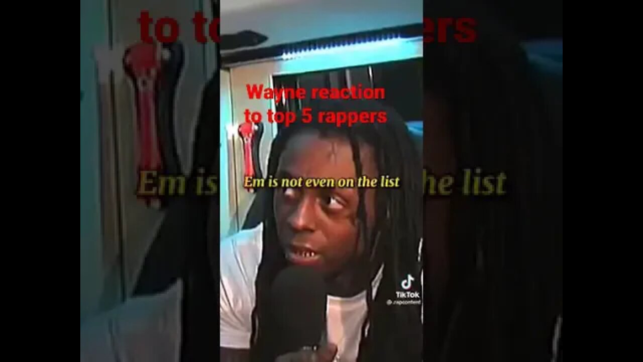 Lil Wayne :Gucci mane was on the list and Eminem wasn't even on the list😱