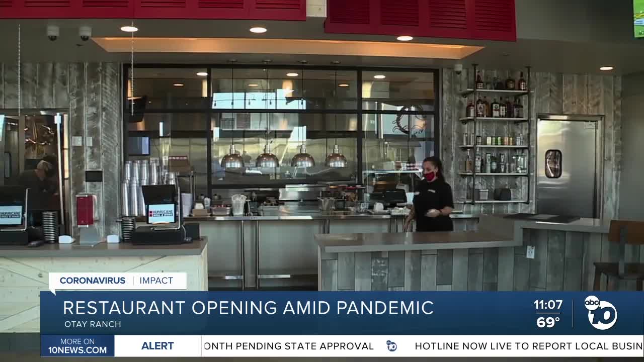 Otay Ranch restaurant opening amid pandemic